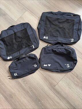 Travel Packing Cube Set - Navy Blue (Men Bags)